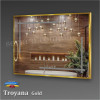 Зеркало TROYANA  GOLD  в алюминиевой раме с подсветкой LED 